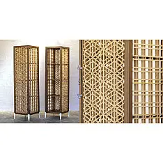 Kashmiri Pinjra Kari . Minar Book Shelve { Single Unit }  - 3